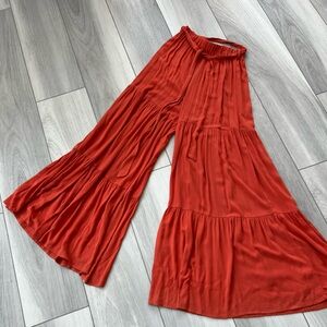 Rust Wide Leg Pants Tall Small